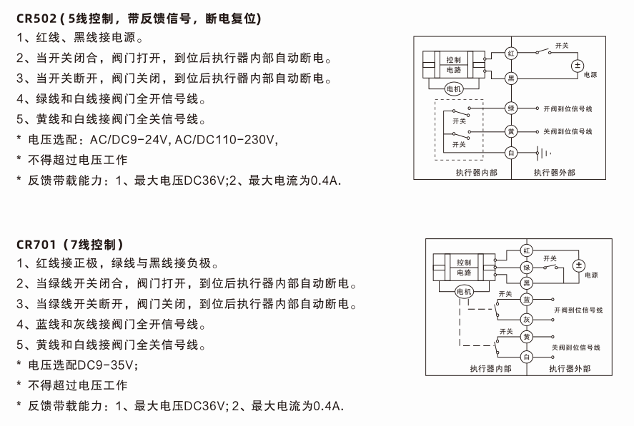 精小型电动球阀接线图